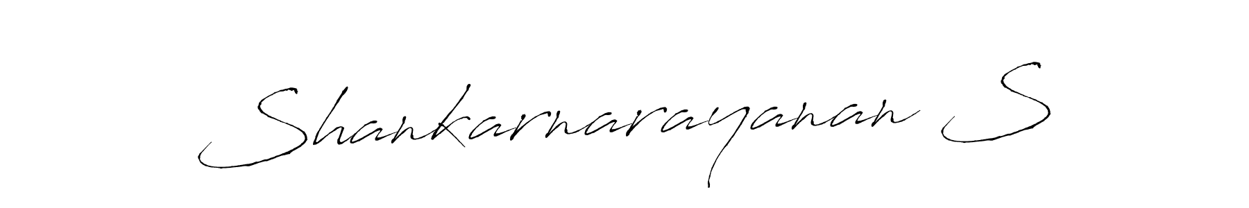 Use a signature maker to create a handwritten signature online. With this signature software, you can design (Antro_Vectra) your own signature for name Shankarnarayanan S. Shankarnarayanan S signature style 6 images and pictures png