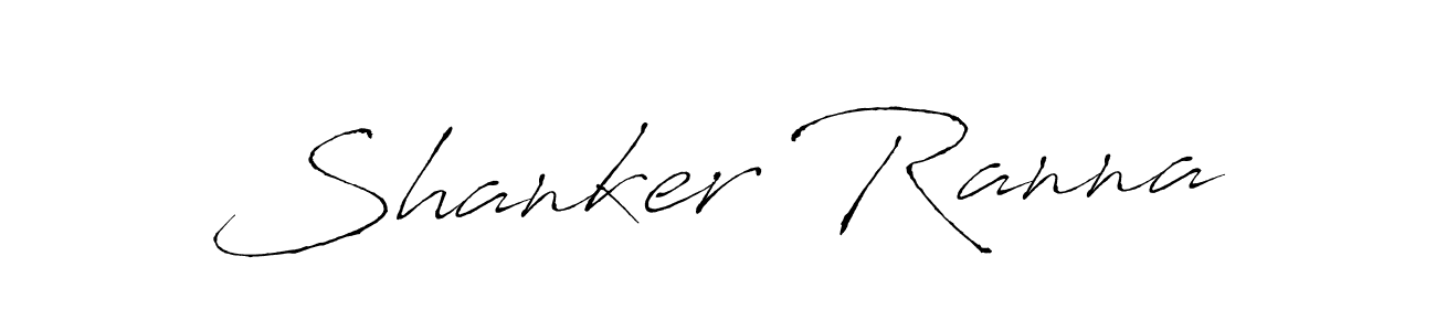 Make a beautiful signature design for name Shanker Ranna. With this signature (Antro_Vectra) style, you can create a handwritten signature for free. Shanker Ranna signature style 6 images and pictures png