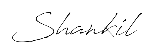 The Antro_Vectra font transforms the name Shankil into an executive sign with sharp precision and distinguished character. Shankil signature style 6 images and pictures png