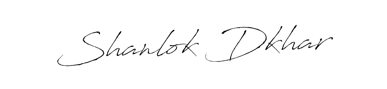 Create a beautiful signature design for name Shanlok Dkhar. With this signature (Antro_Vectra) fonts, you can make a handwritten signature for free. Shanlok Dkhar signature style 6 images and pictures png