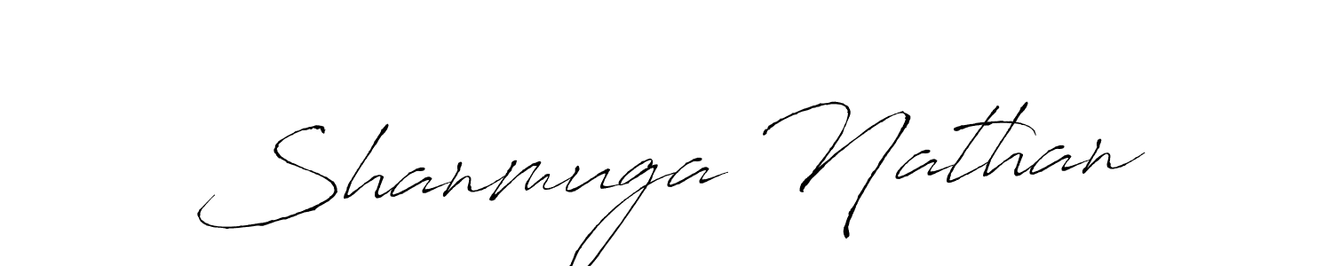 Shanmuga Nathan stylish signature style. Best Handwritten Sign (Antro_Vectra) for my name. Handwritten Signature Collection Ideas for my name Shanmuga Nathan. Shanmuga Nathan signature style 6 images and pictures png