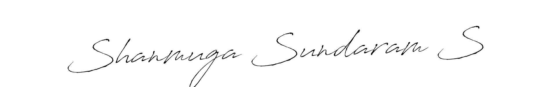 It looks lik you need a new signature style for name Shanmuga Sundaram S. Design unique handwritten (Antro_Vectra) signature with our free signature maker in just a few clicks. Shanmuga Sundaram S signature style 6 images and pictures png