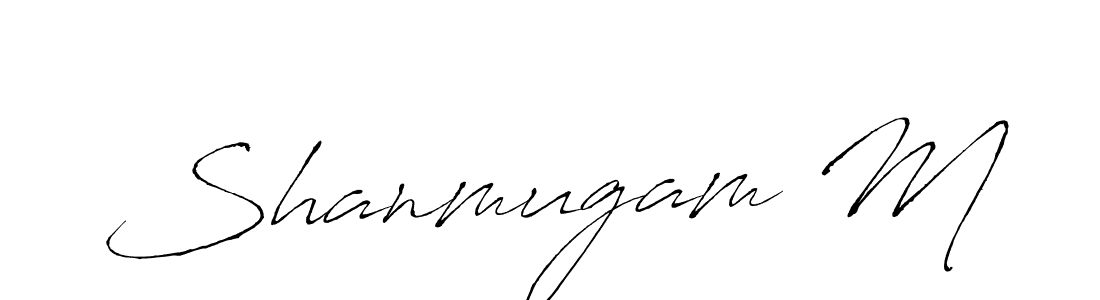 Also You can easily find your signature by using the search form. We will create Shanmugam M name handwritten signature images for you free of cost using Antro_Vectra sign style. Shanmugam M signature style 6 images and pictures png