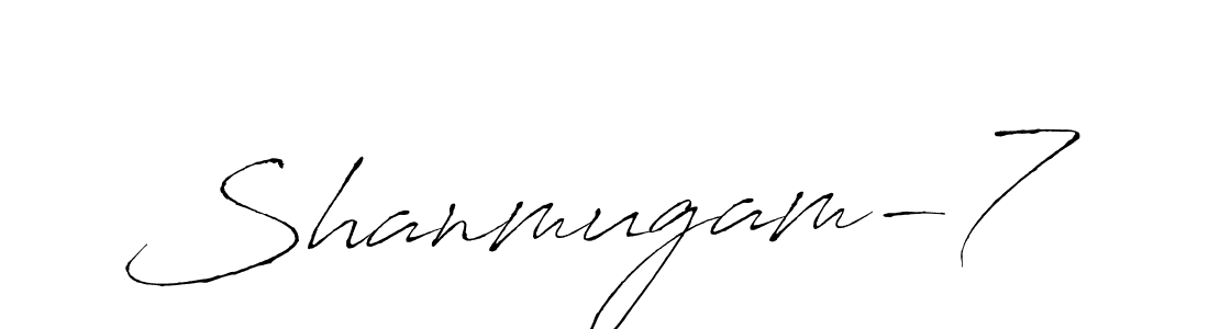 You should practise on your own different ways (Antro_Vectra) to write your name (Shanmugam-7) in signature. don't let someone else do it for you. Shanmugam-7 signature style 6 images and pictures png