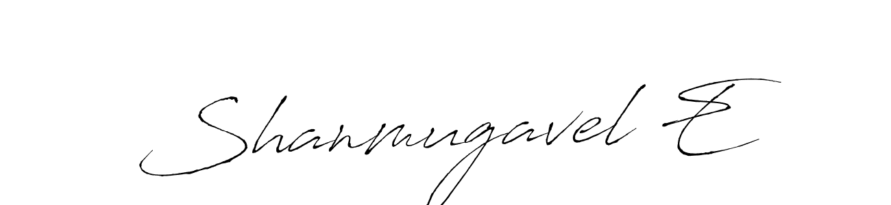 Make a beautiful signature design for name Shanmugavel E. Use this online signature maker to create a handwritten signature for free. Shanmugavel E signature style 6 images and pictures png