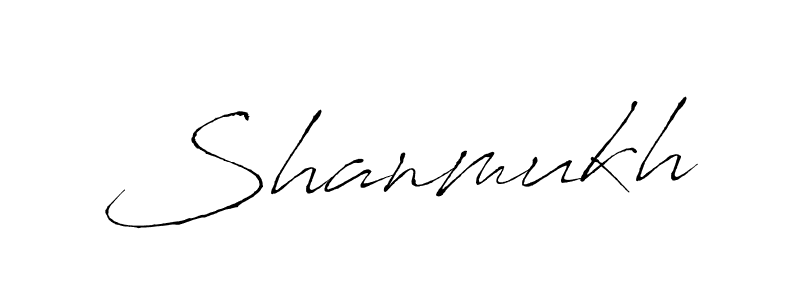How to make Shanmukh signature? Antro_Vectra is a professional autograph style. Create handwritten signature for Shanmukh name. Shanmukh signature style 6 images and pictures png