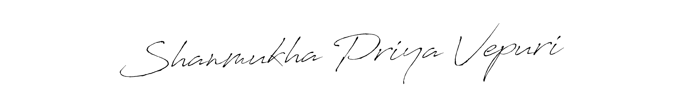 Make a beautiful signature design for name Shanmukha Priya Vepuri. Use this online signature maker to create a handwritten signature for free. Shanmukha Priya Vepuri signature style 6 images and pictures png