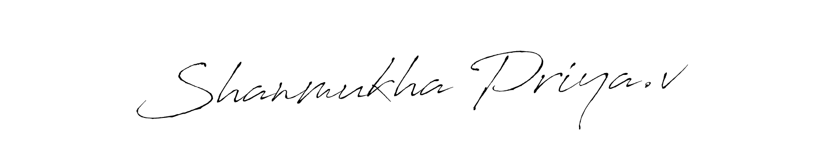 if you are searching for the best signature style for your name Shanmukha Priya.v. so please give up your signature search. here we have designed multiple signature styles  using Antro_Vectra. Shanmukha Priya.v signature style 6 images and pictures png