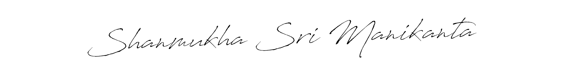 You should practise on your own different ways (Antro_Vectra) to write your name (Shanmukha Sri Manikanta) in signature. don't let someone else do it for you. Shanmukha Sri Manikanta signature style 6 images and pictures png