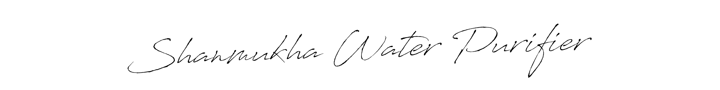 Shanmukha Water Purifier stylish signature style. Best Handwritten Sign (Antro_Vectra) for my name. Handwritten Signature Collection Ideas for my name Shanmukha Water Purifier. Shanmukha Water Purifier signature style 6 images and pictures png