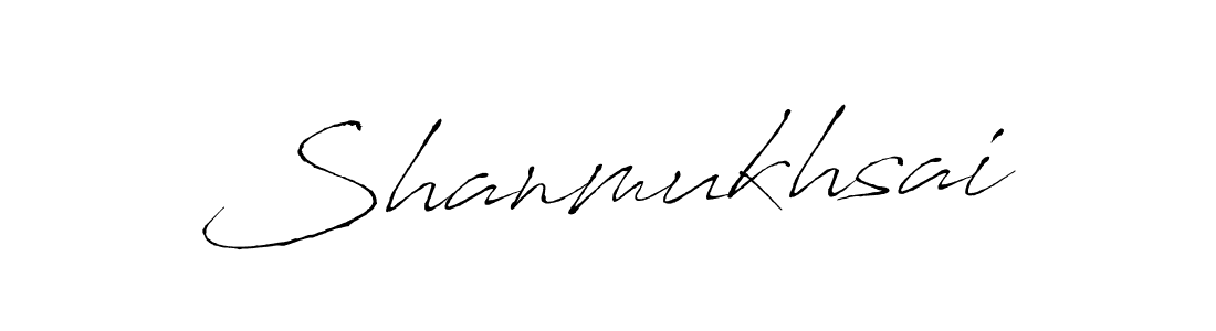 Make a beautiful signature design for name Shanmukhsai. With this signature (Antro_Vectra) style, you can create a handwritten signature for free. Shanmukhsai signature style 6 images and pictures png