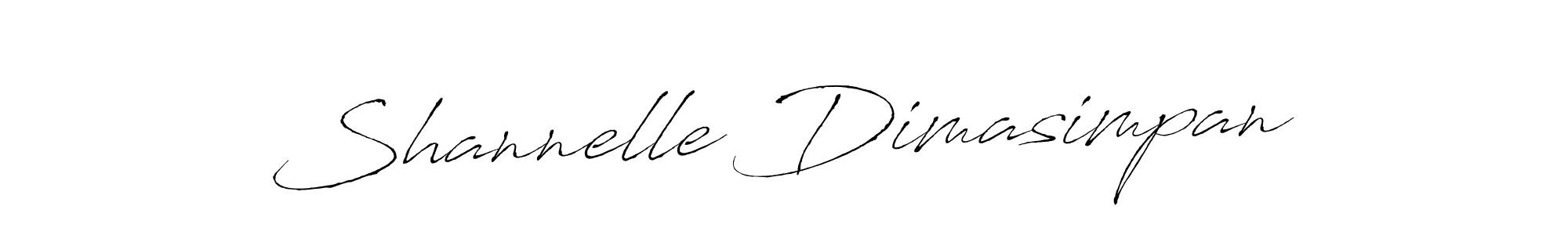 Shannelle Dimasimpan stylish signature style. Best Handwritten Sign (Antro_Vectra) for my name. Handwritten Signature Collection Ideas for my name Shannelle Dimasimpan. Shannelle Dimasimpan signature style 6 images and pictures png