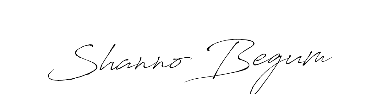 How to make Shanno Begum name signature. Use Antro_Vectra style for creating short signs online. This is the latest handwritten sign. Shanno Begum signature style 6 images and pictures png