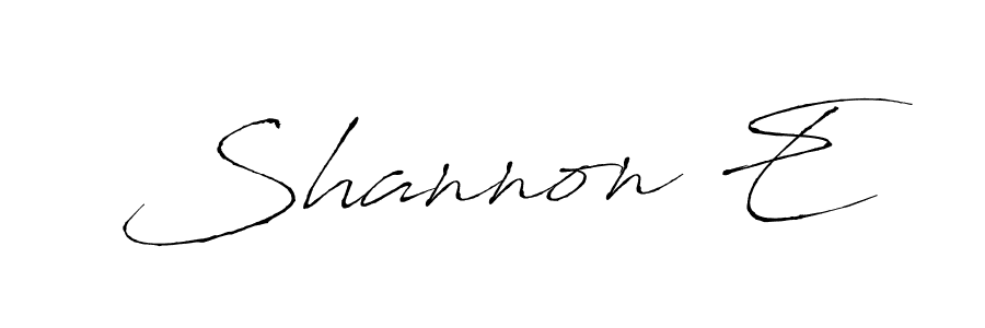 Make a beautiful signature design for name Shannon E. With this signature (Antro_Vectra) style, you can create a handwritten signature for free. Shannon E signature style 6 images and pictures png