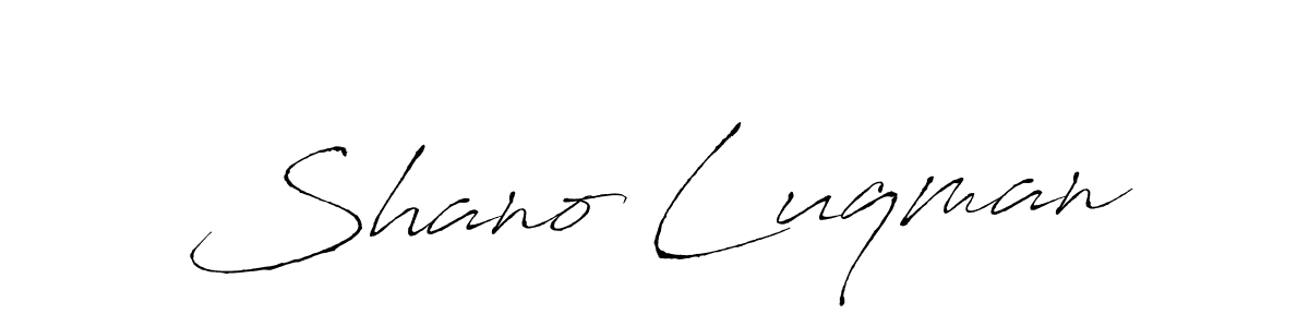 How to make Shano Luqman signature? Antro_Vectra is a professional autograph style. Create handwritten signature for Shano Luqman name. Shano Luqman signature style 6 images and pictures png
