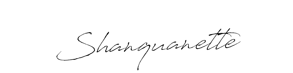 Shanquanette stylish signature style. Best Handwritten Sign (Antro_Vectra) for my name. Handwritten Signature Collection Ideas for my name Shanquanette. Shanquanette signature style 6 images and pictures png