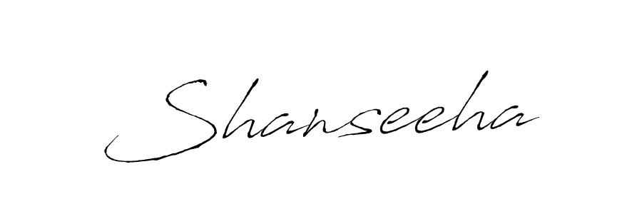 Design your own signature with our free online signature maker. With this signature software, you can create a handwritten (Antro_Vectra) signature for name Shanseeha. Shanseeha signature style 6 images and pictures png