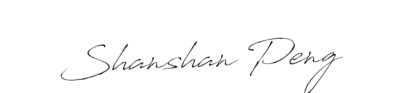 Make a beautiful signature design for name Shanshan Peng. With this signature (Antro_Vectra) style, you can create a handwritten signature for free. Shanshan Peng signature style 6 images and pictures png