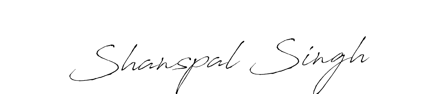 Design your own signature with our free online signature maker. With this signature software, you can create a handwritten (Antro_Vectra) signature for name Shanspal Singh. Shanspal Singh signature style 6 images and pictures png