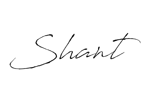 Make a beautiful signature design for name Shant. With this signature (Antro_Vectra) style, you can create a handwritten signature for free. Shant signature style 6 images and pictures png