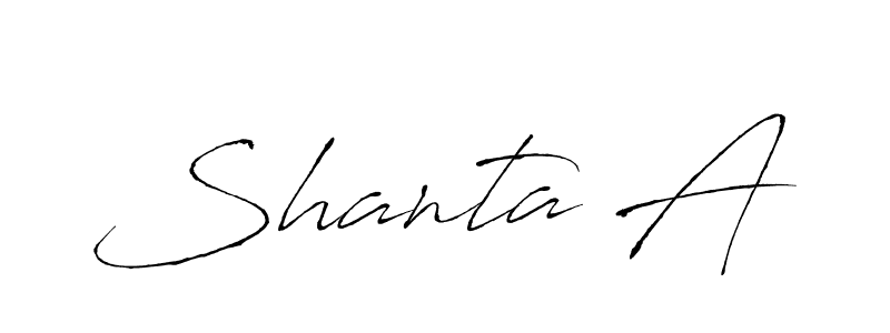 Create a beautiful signature design for name Shanta A. With this signature (Antro_Vectra) fonts, you can make a handwritten signature for free. Shanta A signature style 6 images and pictures png