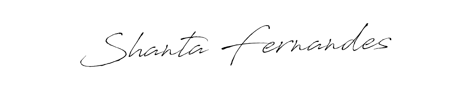 Shanta Fernandes stylish signature style. Best Handwritten Sign (Antro_Vectra) for my name. Handwritten Signature Collection Ideas for my name Shanta Fernandes. Shanta Fernandes signature style 6 images and pictures png
