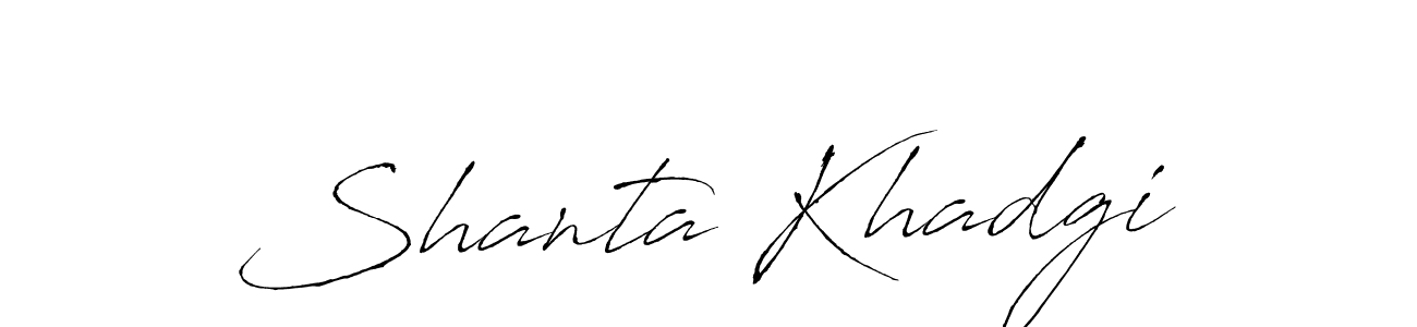 Make a beautiful signature design for name Shanta Khadgi. Use this online signature maker to create a handwritten signature for free. Shanta Khadgi signature style 6 images and pictures png