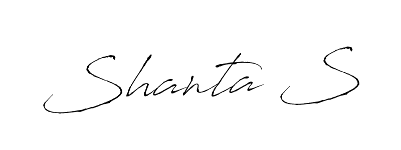 Also You can easily find your signature by using the search form. We will create Shanta S name handwritten signature images for you free of cost using Antro_Vectra sign style. Shanta S signature style 6 images and pictures png