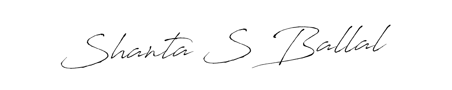 if you are searching for the best signature style for your name Shanta S Ballal. so please give up your signature search. here we have designed multiple signature styles  using Antro_Vectra. Shanta S Ballal signature style 6 images and pictures png
