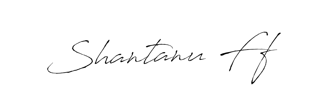 Make a beautiful signature design for name Shantanu Ff. With this signature (Antro_Vectra) style, you can create a handwritten signature for free. Shantanu Ff signature style 6 images and pictures png