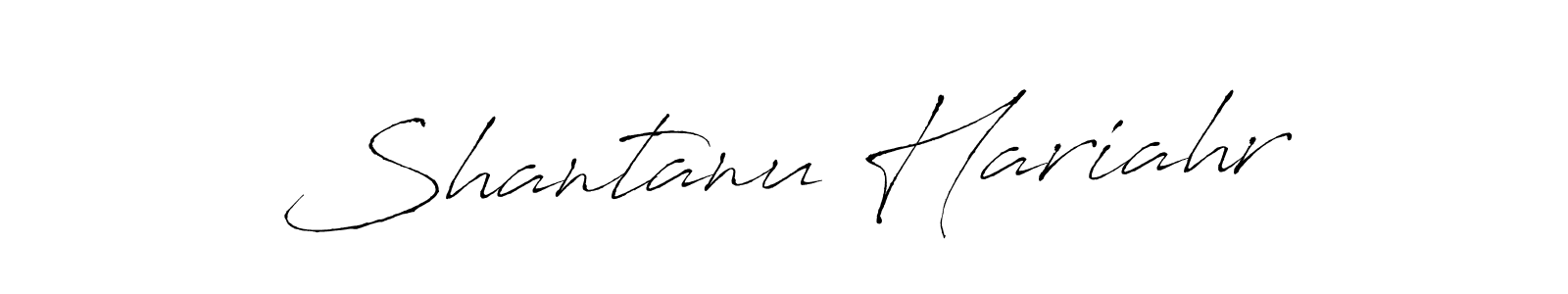 Make a beautiful signature design for name Shantanu Hariahr. With this signature (Antro_Vectra) style, you can create a handwritten signature for free. Shantanu Hariahr signature style 6 images and pictures png