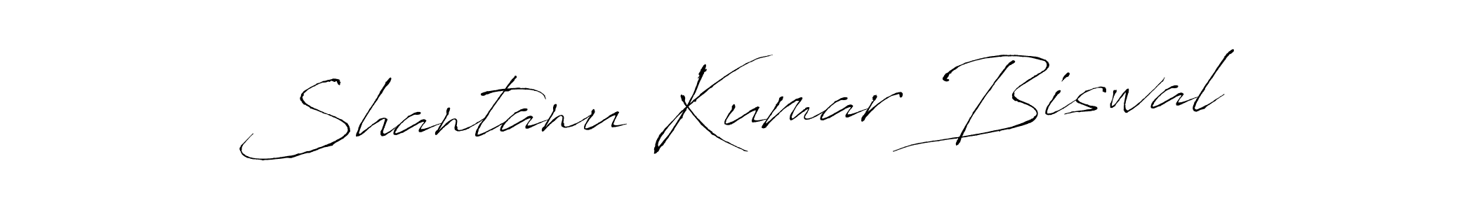 Make a beautiful signature design for name Shantanu Kumar Biswal. With this signature (Antro_Vectra) style, you can create a handwritten signature for free. Shantanu Kumar Biswal signature style 6 images and pictures png