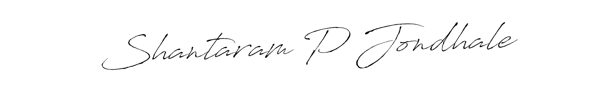 Use a signature maker to create a handwritten signature online. With this signature software, you can design (Antro_Vectra) your own signature for name Shantaram P Jondhale. Shantaram P Jondhale signature style 6 images and pictures png