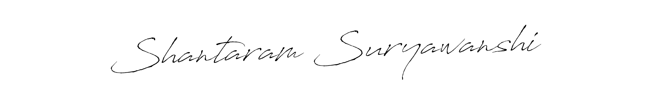 Use a signature maker to create a handwritten signature online. With this signature software, you can design (Antro_Vectra) your own signature for name Shantaram Suryawanshi. Shantaram Suryawanshi signature style 6 images and pictures png
