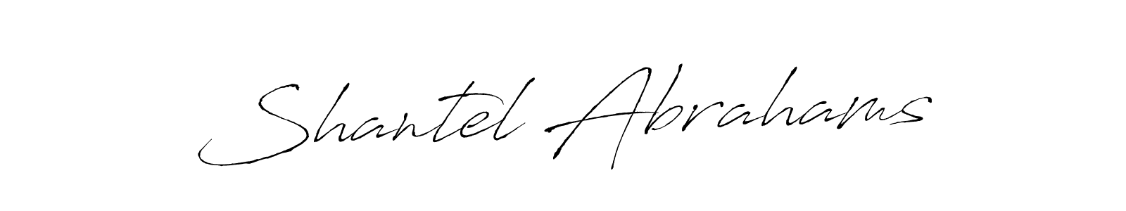 The best way (Antro_Vectra) to make a short signature is to pick only two or three words in your name. The name Shantel Abrahams include a total of six letters. For converting this name. Shantel Abrahams signature style 6 images and pictures png