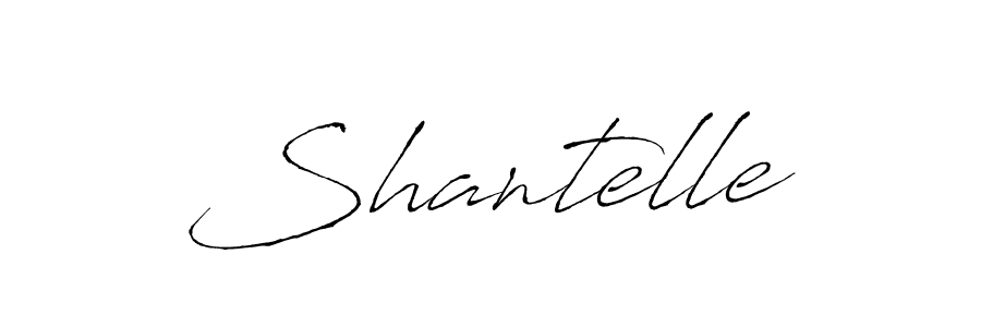 Design your own signature with our free online signature maker. With this signature software, you can create a handwritten (Antro_Vectra) signature for name Shantelle. Shantelle signature style 6 images and pictures png