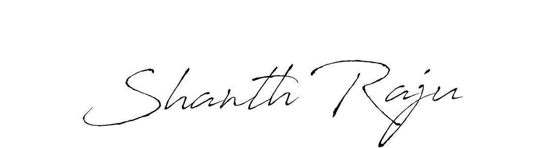 Create a beautiful signature design for name Shanth Raju. With this signature (Antro_Vectra) fonts, you can make a handwritten signature for free. Shanth Raju signature style 6 images and pictures png