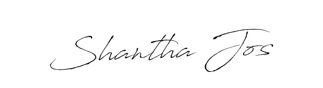 You should practise on your own different ways (Antro_Vectra) to write your name (Shantha Jos) in signature. don't let someone else do it for you. Shantha Jos signature style 6 images and pictures png