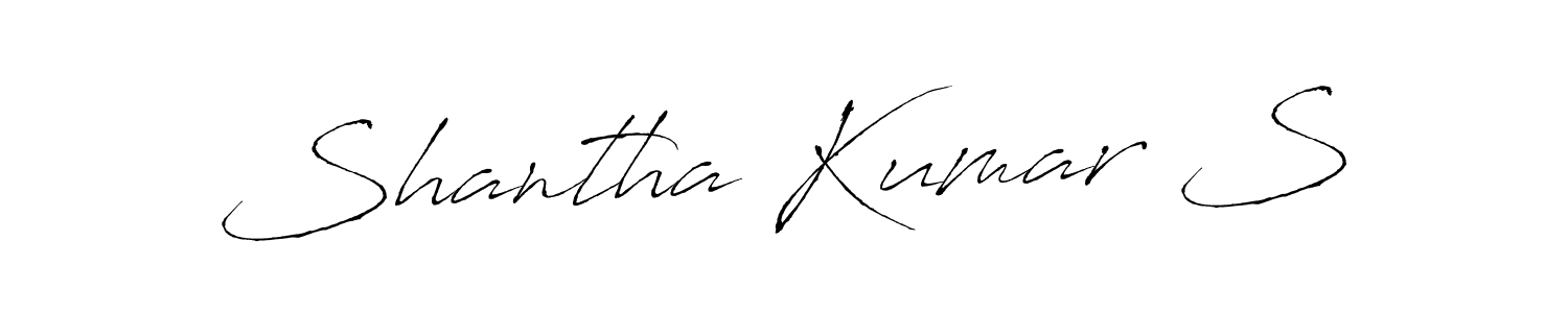 How to make Shantha Kumar S signature? Antro_Vectra is a professional autograph style. Create handwritten signature for Shantha Kumar S name. Shantha Kumar S signature style 6 images and pictures png