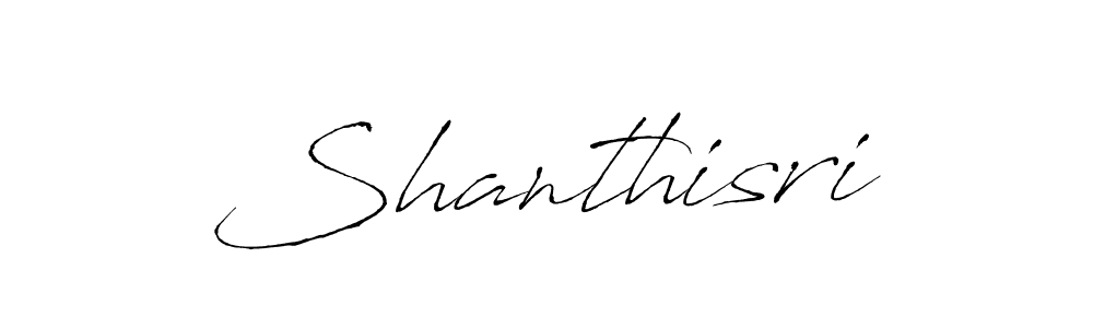 How to make Shanthisri signature? Antro_Vectra is a professional autograph style. Create handwritten signature for Shanthisri name. Shanthisri signature style 6 images and pictures png