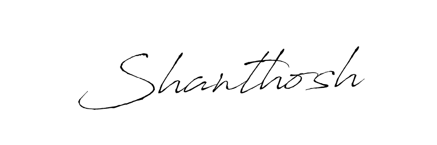Also You can easily find your signature by using the search form. We will create Shanthosh name handwritten signature images for you free of cost using Antro_Vectra sign style. Shanthosh signature style 6 images and pictures png