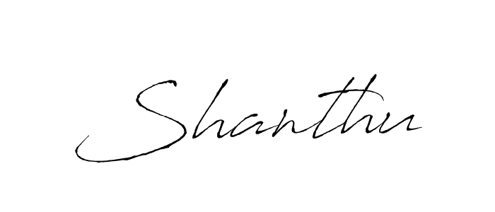 Make a beautiful signature design for name Shanthu. Use this online signature maker to create a handwritten signature for free. Shanthu signature style 6 images and pictures png