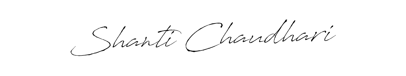 The best way (Antro_Vectra) to make a short signature is to pick only two or three words in your name. The name Shanti Chaudhari include a total of six letters. For converting this name. Shanti Chaudhari signature style 6 images and pictures png