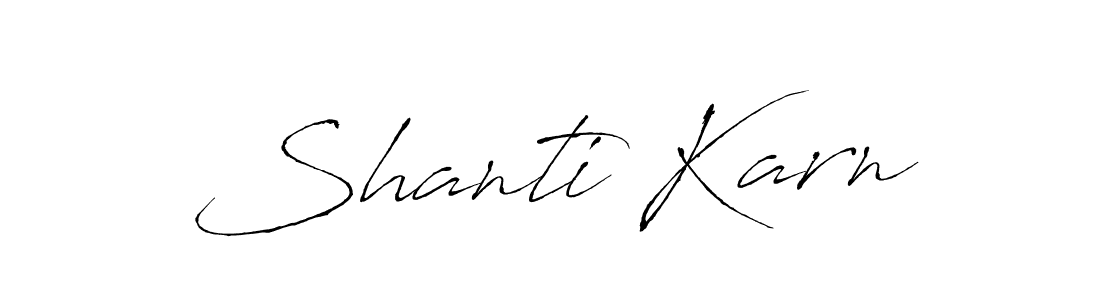 This is the best signature style for the Shanti Karn name. Also you like these signature font (Antro_Vectra). Mix name signature. Shanti Karn signature style 6 images and pictures png