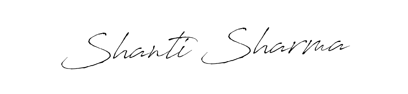 Here are the top 10 professional signature styles for the name Shanti Sharma. These are the best autograph styles you can use for your name. Shanti Sharma signature style 6 images and pictures png