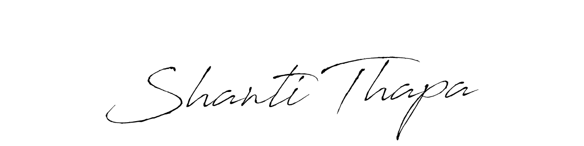 if you are searching for the best signature style for your name Shanti Thapa. so please give up your signature search. here we have designed multiple signature styles  using Antro_Vectra. Shanti Thapa signature style 6 images and pictures png