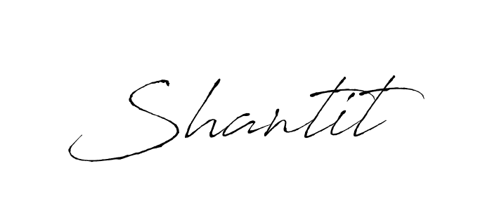 Use a signature maker to create a handwritten signature online. With this signature software, you can design (Antro_Vectra) your own signature for name Shantit. Shantit signature style 6 images and pictures png