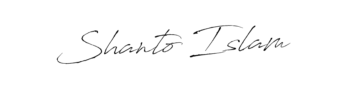 Also You can easily find your signature by using the search form. We will create Shanto Islam name handwritten signature images for you free of cost using Antro_Vectra sign style. Shanto Islam signature style 6 images and pictures png