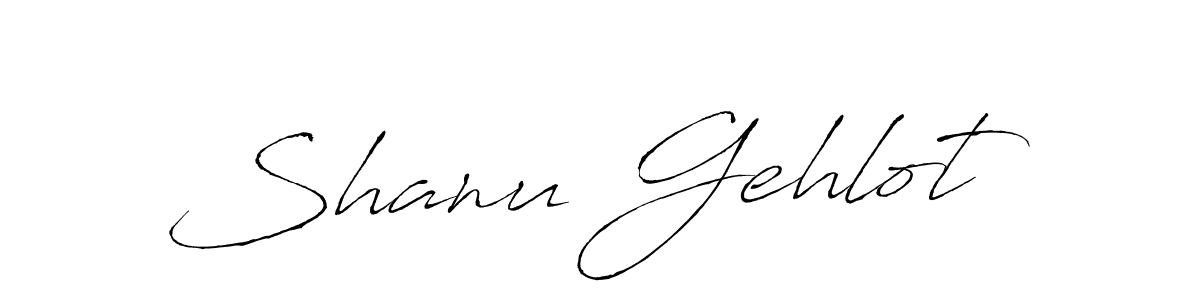 Create a beautiful signature design for name Shanu Gehlot. With this signature (Antro_Vectra) fonts, you can make a handwritten signature for free. Shanu Gehlot signature style 6 images and pictures png