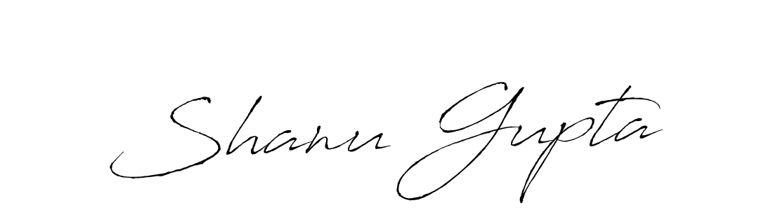 Design your own signature with our free online signature maker. With this signature software, you can create a handwritten (Antro_Vectra) signature for name Shanu Gupta. Shanu Gupta signature style 6 images and pictures png